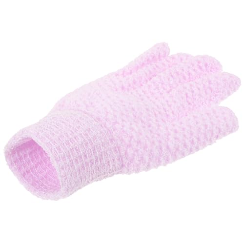 CALLARON Peeling-Handschuhe Peelinghandschuh badzubehör Badehandschuh hautreinigung porenreinigung schrubben Körper Reinigungsmittel werkzeug Badhandschuhe Badezubehör Handtuch Lavender von CALLARON