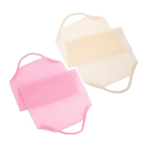 CALLARON 2stücke Peelinghandschuh Hautschrubber Duschtuchwickel Für Frauen Hautschrubber Peelinghandschuh Waschbarer Duschluffa Massagehandschuhe Zum Massieren Brusttuch Kessa-handschuh Pee von CALLARON