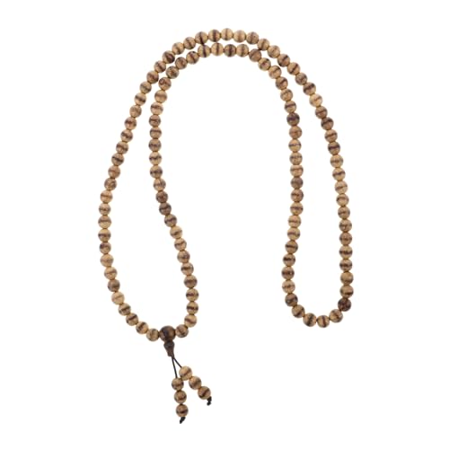 CALLARON Perlen Holz Gebetskette mit Natürlichem Aroma Handgefertigtes Meditationsarmband für Männer und Frauen Spiritueller Schmuck für Ruhe und Positive von CALLARON