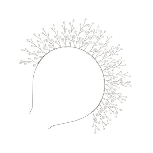 CALLARON Perlen Stirnband Für Braut Hochzeit Haarschmuck Mit Perlen Für Frauen Mädchen Brautjungfern Kopfschmuck Stirnband Mit Für Hochzeit Oder Verlobung von CALLARON