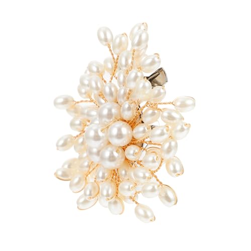 CALLARON Perlenbrosche Damen Hochzeit Elegante Anstecknadel mit Zartem Glanz Vielseitig für Braut Party Fest und Alltag Einfach zu Tragen und Vielseitig als Kleidungs Taschenaccessoire von CALLARON