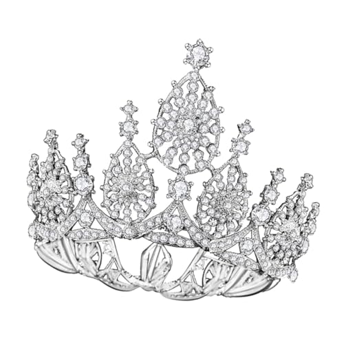 CALLARON Perlenkrone Haarschmuck für die Hochzeit Haarschmuck aus Strass Kopfbedeckung für Mädchen barocke Königin Brautjungfern Haarzubehör Hochzeit Tiara Braut Tiara CALLARON Perlenkrone Haarschmuck für die Hochzeit Haarschmuck aus Strass Kopfbedeckung für Mädchen barocke Königin Brautjungfern Haarzubehör Hochzeit Tiara Braut Tiara von CALLARON