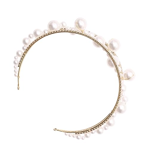 CALLARON Perlen Stirnband Für Frauen Mit Strass Schmuck Perlen Stirnband Haarband Als Hochzeit Geburtstag Accessoire Eleganter Kopfschmuck Für Damen von CALLARON