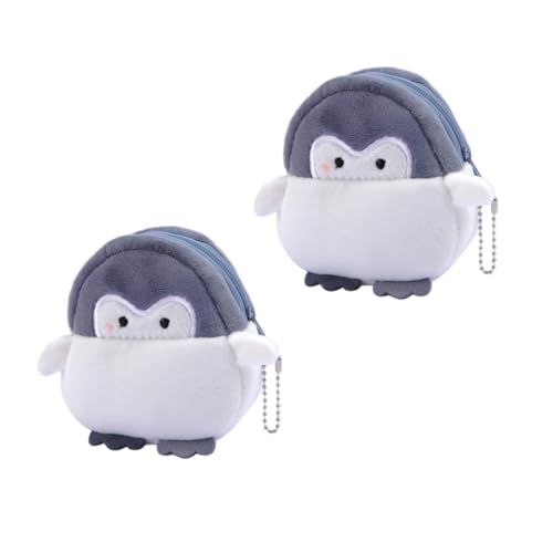 CALLARON 2stücke Pinguin Geldbörse Plüsch Münztasche Kreativ Mini-geldbörse Für Cartoon-Look Langlebig Und Praktisch Für Reisen Und Party von CALLARON
