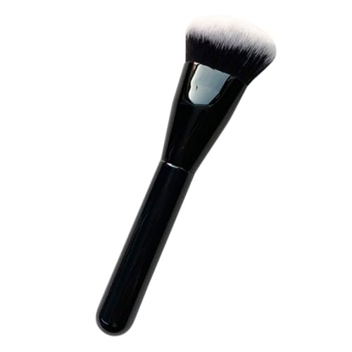 CALLARON Pinsel für flüssige Foundation weicher Make-up-Pinsel Wohnung Gesicht Rougepinsel Kissen-Grundlage Reisen -Make -up -Bürste Kleine Fundamentpinsel Birke Schwarz von CALLARON