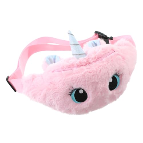 CALLARON Plüsch Einhorn Bauchtasche Niedliche Leichte Outdoor Umhängetasche für Mädchen Weiches Flauschiges Material für Camping Wandern Reisen und Partys von CALLARON