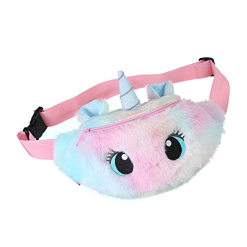 CALLARON Umhängetasche Verstellbare Plüsch Schultertasche Für Damen Bunte Einhorn Bauchtasche Vielseitig Als Crossbody Brust Oder Hüfttasche Für Alltag Und Freizeit von CALLARON