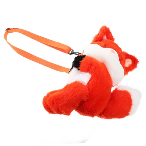 CALLARON Plüsch Tier Umhängetasche Leicht Tragbar Flauschige Handtasche Niedliche Tierform Geburtstag Mädchen Jungen von CALLARON