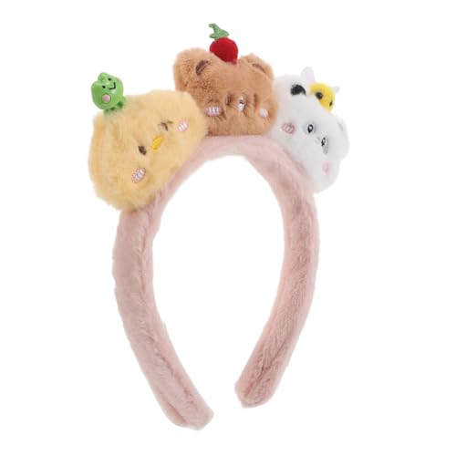 CALLARON Plüsch-tier-stirnbänder: Niedliches Tier-haarband in Cartoon-form in Hühner-, Bären- Und Panda-form – Haar-accessoires Für Frauen Und Mädchen, Spa, Make-up, Hautpflege, Party von CALLARON