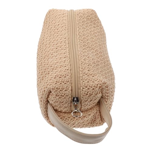 CALLARON Pp-Stroh-Clutch-Tasche Mit Reißverschluss Waschen Handtasche Sommer Strand Geldbörse Für Frauen Aus Hochwertigem Material Langlebig Für Langzeitgebrauch von CALLARON