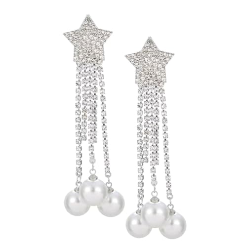 CALLARON Quaste Ohrringe mit Fünfzackigem Stern Hochwertige Hypoallergene Ohrdekoration für Hochzeiten und Partys und Leicht Tragbar von CALLARON