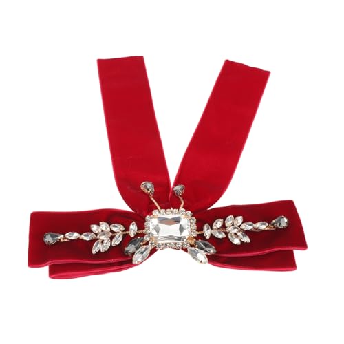 CALLARON Retro Brooch Schwarze Samt Schleife Brosche Eleganter Vintage Bow Tie Pin für Blusen Uniformen Lolita Styles und Abendveranstaltungen Langlebiges Schmuckaccessoire von CALLARON