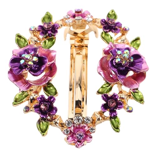 CALLARON Retro Floral Haarspangen mit Frühlingsclip Handbemalte Haarklammern für Damen Eleganter Haarschmuck für Hochzeiten Partys und Alltag Rutschfester für Styling von CALLARON