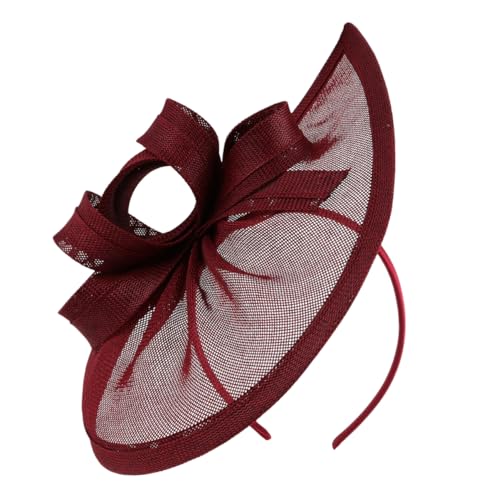 CALLARON Fascinator Aus Netzstoff Stilvoller Kopfschmuck Für Damen Teeparty-hut Retro-look Haarschmuck Hutclip Für Frauen von CALLARON