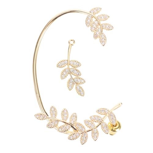 CALLARON Rhinestone Ohrklemme Baum Design Metall Ear Wrap Crawler Leicht und Komfortabel Hypoallergen für Damen Rechts Naturinspirierte Baumzweige Ohr Manschette Schmuck von CALLARON