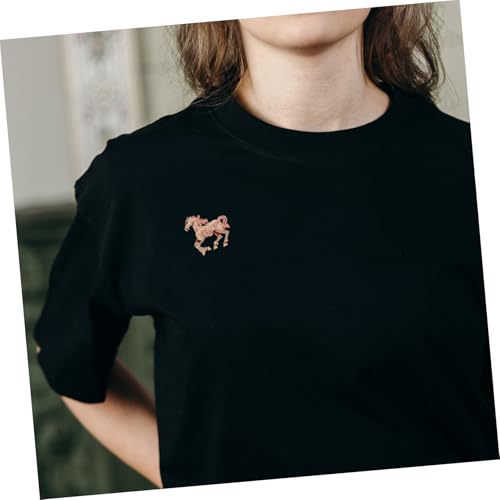 CALLARON Rhinestone Pferde Brosche aus Zinklegierung Leichter Vielseitiger Anstecker für Damen Niedliches Tier Design Modisches Accessoire für Alltag Festtage Kleider und Schals von CALLARON