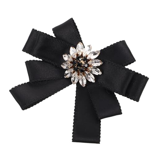 CALLARON Vorgebundene Schleifenbrosche Mit Strassschleife Elegantes Damen-anstecknadel Krawatte Mit Strass Anzugschmuck Für Hemd Und Kleid CALLARON Vorgebundene Schleifenbrosche Mit Strassschleife Elegantes Damen-anstecknadel Krawatte Mit Strass Anzugschmuck Für Hemd Und Kleid von CALLARON