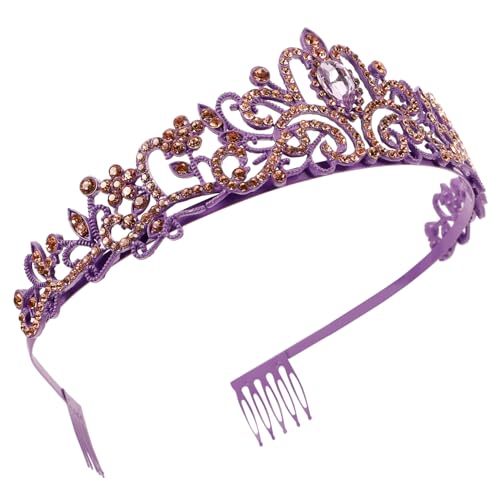 CALLARON Rhinestone Tiara für Frauen Hochzeitskrone Kopfschmuck für Besondere Anlässe für Bräute Junggesellinnenabschiede und Partys Hochwertigem Material mit Funkelnden Strasssteinen und von CALLARON