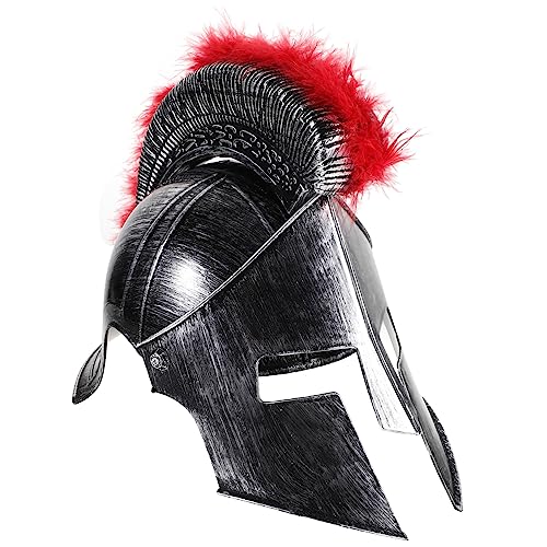 CALLARON Römischer Krieger Helm Kostüm Männer Halloween Party Cosplay Helm Zubehör für Karneval und Festliche Verkleidung von CALLARON