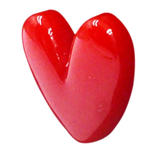 CALLARON Rote Herz Brosche Anstecknadel Kreative Kleidung Dekor Non slip Design Langlebig Fade resistent Für Damen Party Hochzeit Alltag von CALLARON