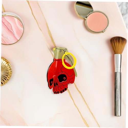 CALLARON Roter Acetat Haarkralle mit Design Großer Rutschfester Haarclip für Damen Leichter und Langlebiger Haarschmuck für Alltag und Halloween Party Modischer Lustiger Mädchen Haarspange von CALLARON