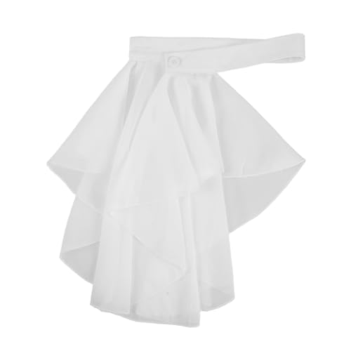 CALLARON Ruffen Falsches Kragen Falsch Kostüm Kragen Elegant Chiffon Ruffenkragen Abnehmbarer Kragen Gefälschte Kragen Abnehmbarer Falscher Kragen von CALLARON