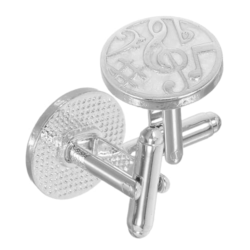 CALLARON Runde Musiknoten Manschettenknöpfe Dekorativ Französischer Stil Leicht Komfortabel Passend für Hemden für Hochzeiten Musiker Partys und Stilvolle Geschenkideen von CALLARON