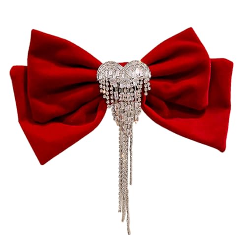 CALLARON Tassel Haarschleife Mit Haarspange Für Mädchen Für Besondere Anlässe Wie Hochzeiten Partys Und Alltägliches Styling Geeignet Für Dickes Und Dünnes Haar von CALLARON