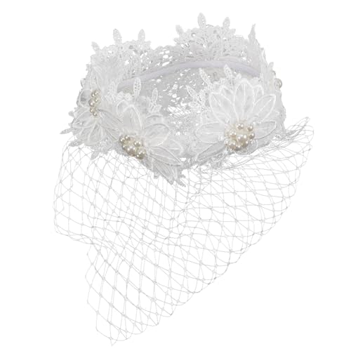 CALLARON Schleier Für Hochzeit Brautschleier Mit Spitzenblumenstickerei Gesichtsschleier Aus Großem Netzgewebe Bequeme Kopfbedeckung Für Damen Geeignet Für Abendessen Partys Und Besondere a von CALLARON