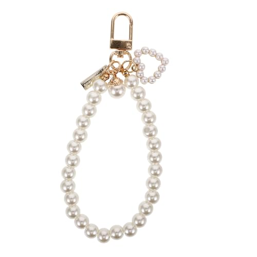 CALLARON Schlüsselanhänger Mit Perlenanhänger Für Damen Elegante Handtaschen-Kette Stilvoller Accessoire Für Schlüssel Und Taschen Kreatives Design Mit Einzigartigem Glanz Für von CALLARON