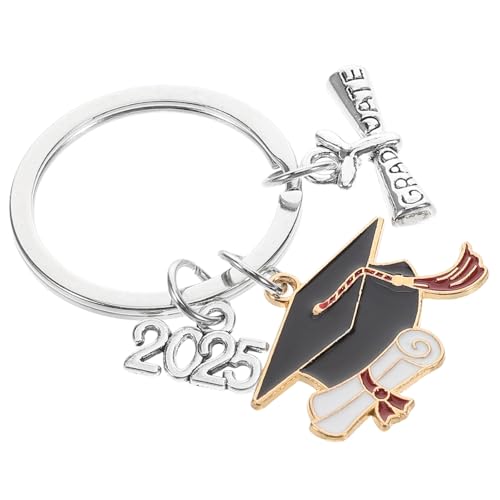 CALLARON 2025 Graduation Cap Schlüsselanhänger Erwachsene Jungen Und Mädchen Metall Quaste Charme Für Familie von CALLARON
