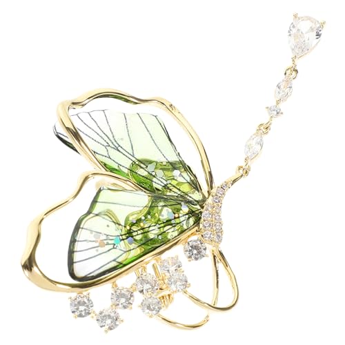 CALLARON Schmetterlingsbrosche und Legierung Transparente Flügel Dekorative Anstecknadel für Kleidung Hut und Pullover Modisches Damen Accessoire Langlebig und Formbeständig Vielseitig von CALLARON