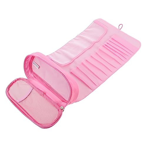 CALLARON Schminkpinseltasche Aus Hochwertigem Material Und Rollbar Tragbarer Kosmetikpinsel-Organizer Für Reisen Und Geschäftgebrauch Mit Großem Fassungsvermögen Für Make-up Und von CALLARON
