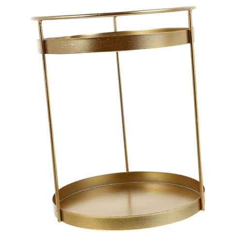 CALLARON Schmuckregal Mit Runder Ablagefach Kosmetik-organizer-regal Aus Eisen Praktisches Ablagefach Für Zuhause Und Badezimmer Storage Tray von CALLARON