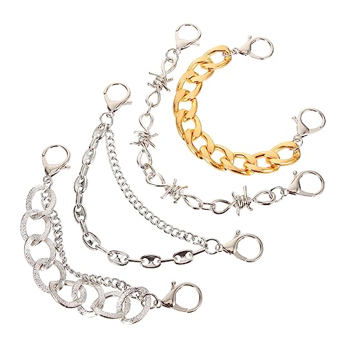 CALLARON Modische Schuhketten-charms Aus Metall 4-teiliges Set Für Herren Und Damen Sandalen Schuh-accessoires Und Stilvoll von CALLARON
