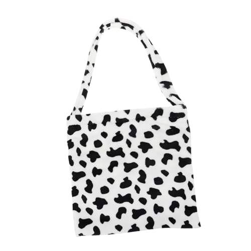 CALLARON Umhängetasche Damen Handtasche Schultertasche mit Großem Fassungsvermögen Kuh Motiv Baumwolle Modische Einkaufstasche Geeignet für Handy Kosmetik Alltagsgebrauch von CALLARON