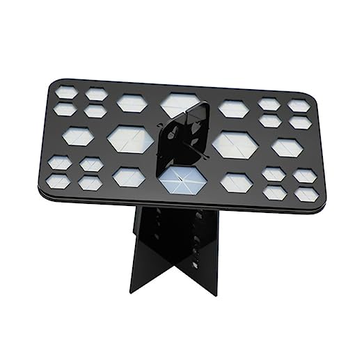 CALLARON Schwarz Acryl Kosmetik-organizer-halter Für Make-up-pinsel Mit Silikongummi Ständer Zum Trocknen Und Aufbewahren Robuster Standfuß von CALLARON