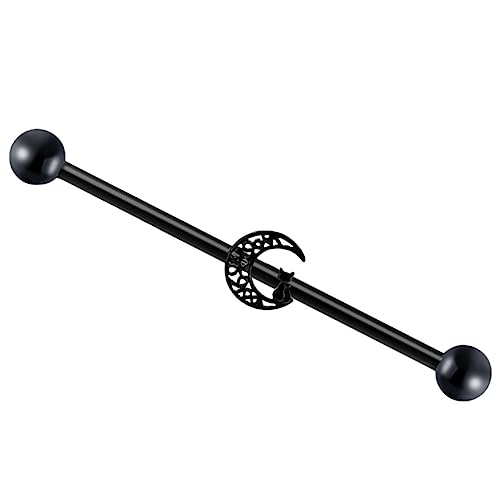 CALLARON Schwarze Katzen Ohrstecker Damen Piercing Ear Studs Mond Leicht Elegant Teen Mädchen Modeschmuck Für Alltag Party Hochzeit von CALLARON