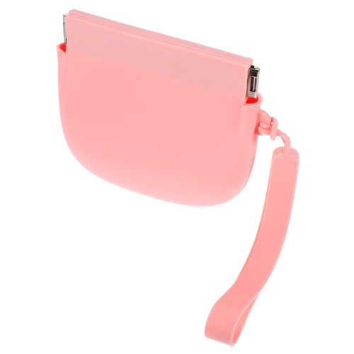 CALLARON Selbstschließende Kleine Tasche Aus Silikon Tragbare Aufbewahrungstasche Geeignet Für Kopfhörer Make-up Datenkabel Münzen Und Kleine Gegenstände Leicht Und Kompakt Für Damen von CALLARON