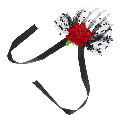 CALLARON Skelett Haarspange Halloween Haarschmuck Blumen Haarspangen Skelett Haarspangen Halloween Requisiten Haarschmuck Für Mädchen von CALLARON