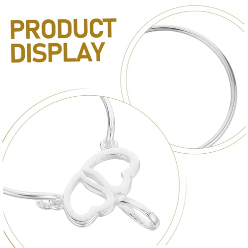 CALLARON Sterling Silber Charm Holder Halskette Minimalistischer Doppelanhänger Anhänger Eleganter Kreisring Connector für Damen und Mädchen Schmuckhalter für Alltag Party und Besondere von CALLARON