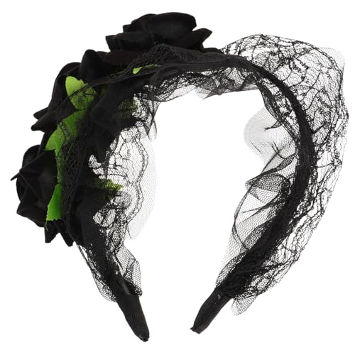 CALLARON Blumenstirnband Für Frauen Spitzenhaarband Vintage Kopfschmuck Breites Stirnband Party Haarschmuck Aus Spitze Für Frauen Mädchen CALLARON Blumenstirnband Für Frauen Spitzenhaarband Vintage Kopfschmuck Breites Stirnband Party Haarschmuck Aus Spitze Für Frauen Mädchen von CALLARON