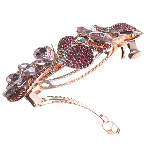 CALLARON Strass Haarspange Metall Clip Frühling Design Damen Mädchen Hochzeit Party Accessoire Schmuck von CALLARON