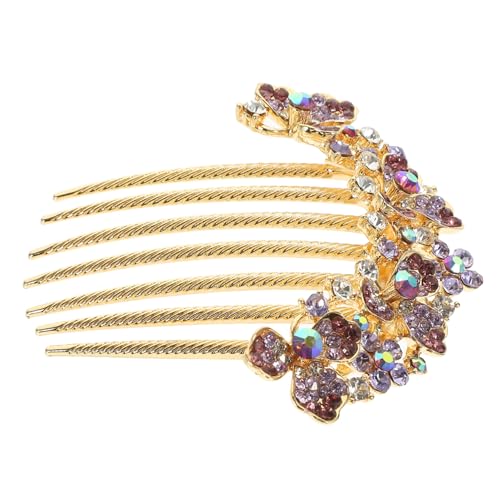 CALLARON Rhinestone Haarkamm Für Frauen Eleganter Seitenkamm Als Brautschmuck Für Hochzeiten Und Besondere Anlässe Dekorativer Haaraccessoire Für Braut Und Brautjungfer von CALLARON