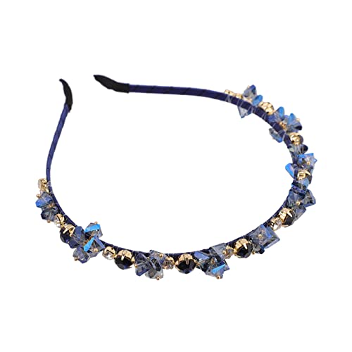 CALLARON Strass-stirnband Kopfbedeckung Gold Marineblaues Stirnband Juwelenbesetzt Schwarzes Haarband Verschönert Funkelnd Bunt Perlen Elegant Legierung Blue CALLARON Strass-stirnband Kopfbedeckung Gold Marineblaues Stirnband Juwelenbesetzt Schwarzes Haarband Verschönert Funkelnd Bunt Perlen Elegant Legierung Blue von CALLARON
