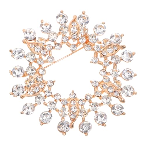 CALLARON Strassbrosche Damen Anstecknadel aus Langlebiger Zinklegierung Vielseitig als Kleid brosche Schal clip oder Taschenpin Modisches Schmuckaccessoire für Hochzeit Party und Alltag von CALLARON
