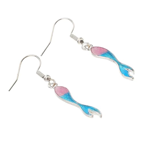 CALLARON Stylische Lange Fischschwanz Ohrringe mit Farbverlauf Opal Einzigartiger Ohrschmuck für Damen für Partys Hochzeiten und Alltägliche Outfits von CALLARON