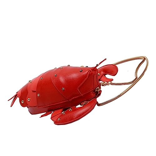 CALLARON Umhängetasche Aus Strapazierfähigem Pu Stylische Kettentasche Mit Krebs-design Für Alltag Reisen Ausreichend Stauraum von CALLARON