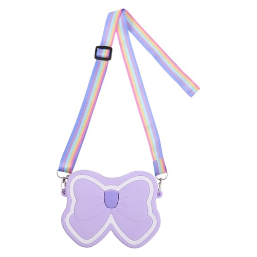 CALLARON Süße Silikon Umhängetasche für Mädchen mit Schleifen Design Robuste Kindertasche für Alltag Lebendigen Farben für Kleine von CALLARON