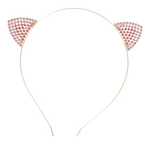 CALLARON Cosplay Haarreif Mit Katzenohren Und Strass Anpassbar Für Partys Und Halloween Süßes Katzenzubehör Für Und Kostümpartys von CALLARON
